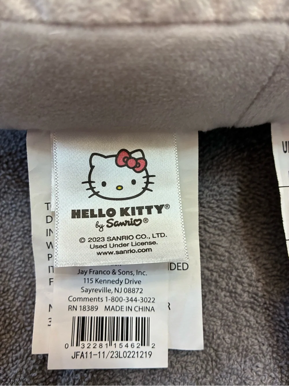 Hello Kitty White Plush with Red Outfit and Bow pillow